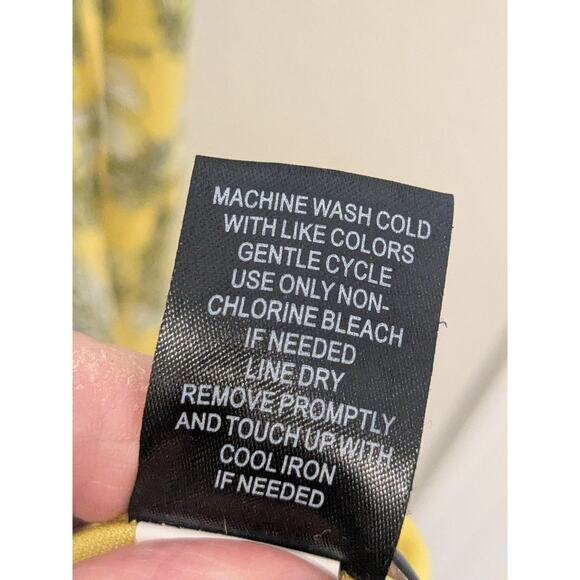 Torrid Butter Yellow Floral Midi Length Wrap Dress Short Sleeves Womens Size 20 - Picture 8 of 8